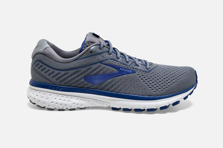 Brooks Men's GHOST 12 Road Running Shoes - Grey - Canada (XJYFP-6793)